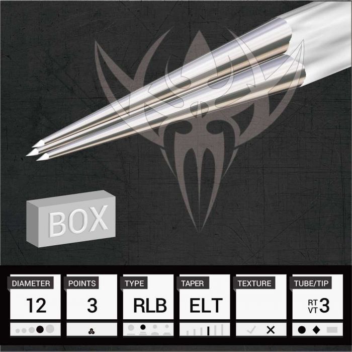 Precision Needle #12 Standard Round Liner 50/Box