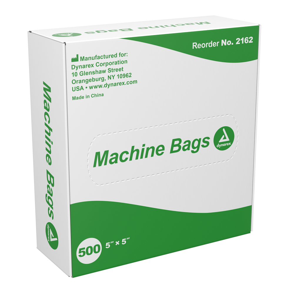 Machine Cover Bags, Clear 5 x 5 | Box/500
