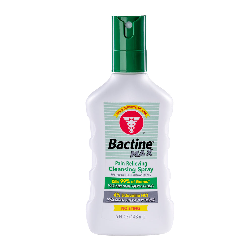 Bactine MAX First Aid Pain Relieving Spray with Lidocaine, 5 oz