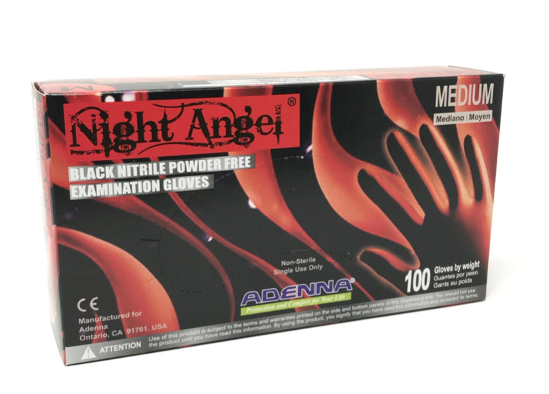 Adenna Night Angel Black Nitrile Gloves