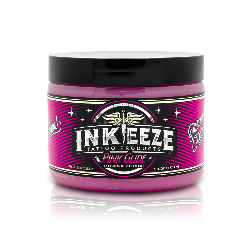 INK-EEZE Pink Glide Tattoo Ointment - 6oz