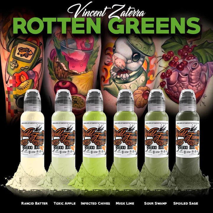 World Famous - Vincent Zaterra Rotten Greens Ink Set