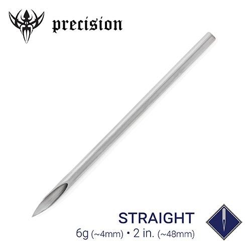 6g Sterilized 2" Straight Piercing Needles
